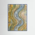 Blue Wood Subtle Tessellations