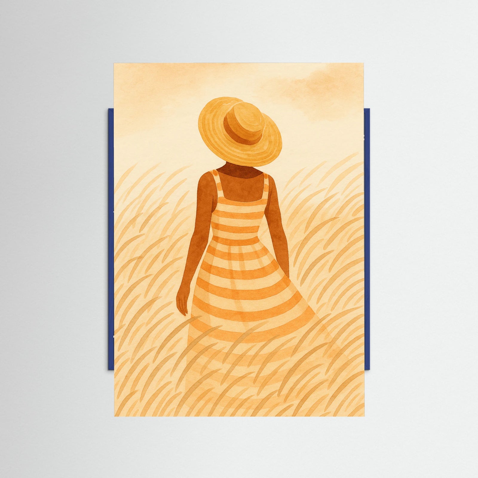 Blue Wood Summer Silhouette