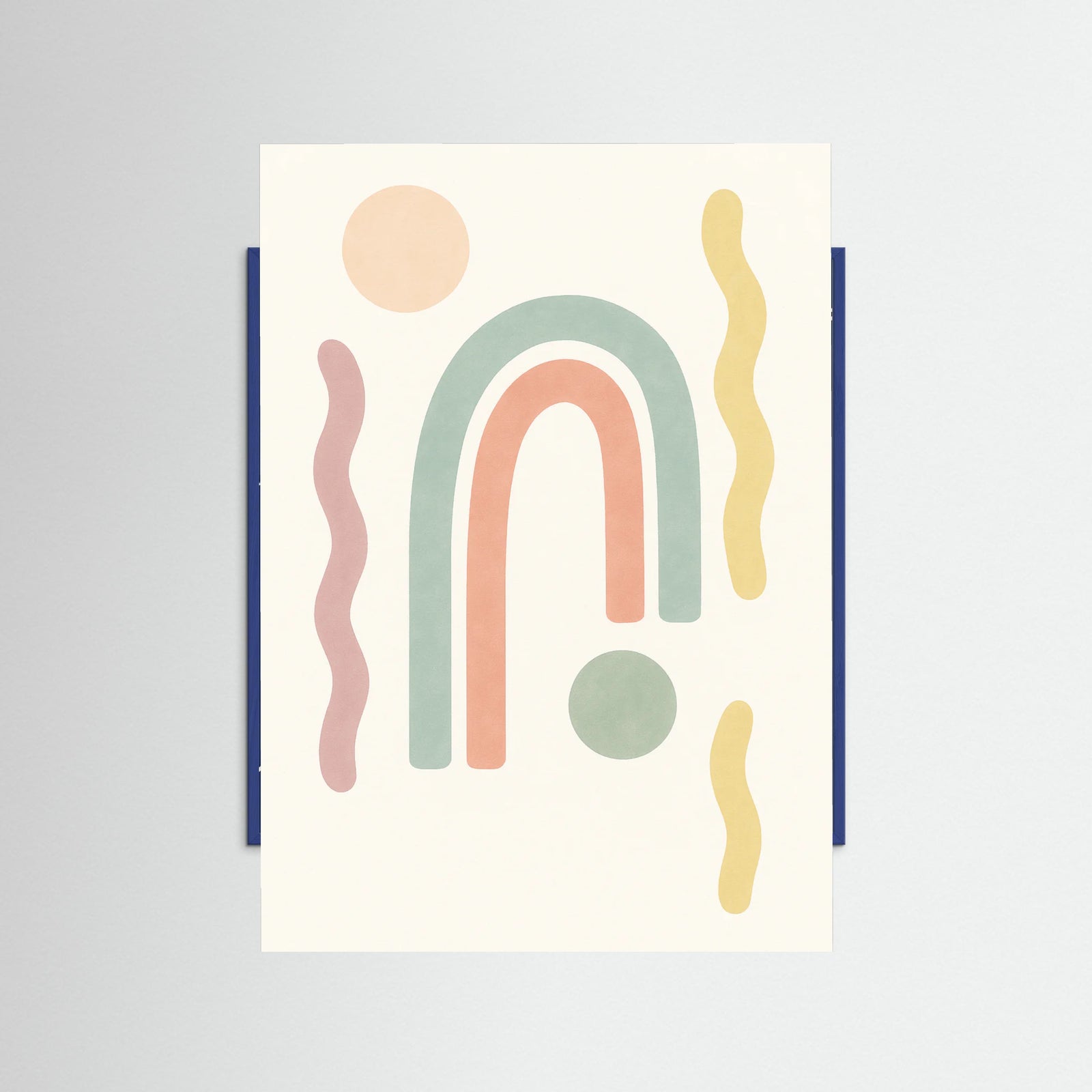 Blue Wood Sunburst Paths