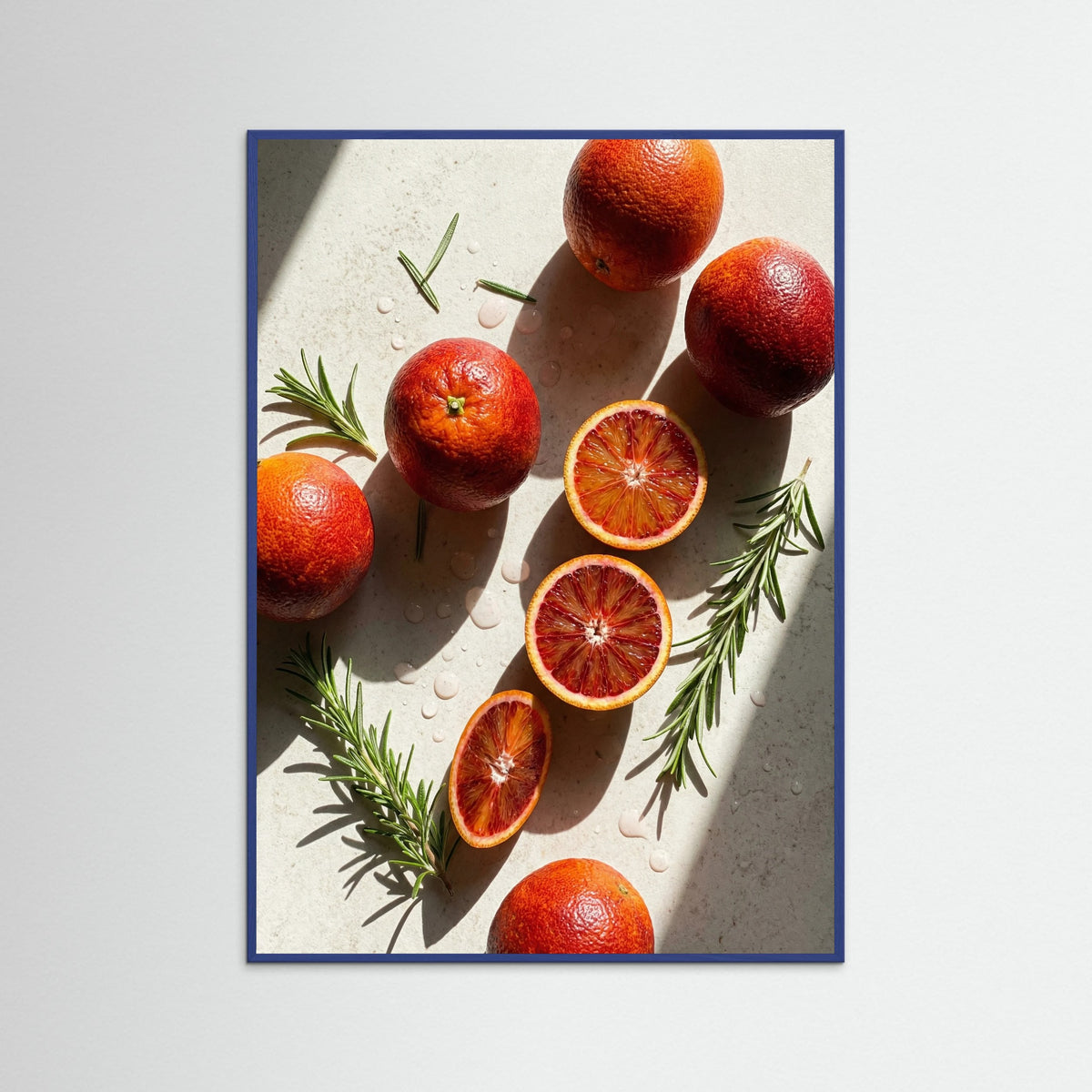 Blue Wood Sunlit Lemon Still