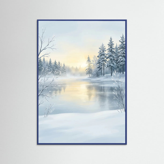 Blue Wood Sunlit Serenity