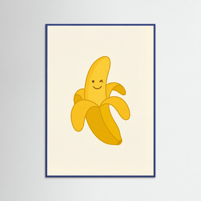 Blue Wood Sunny Banana Smile