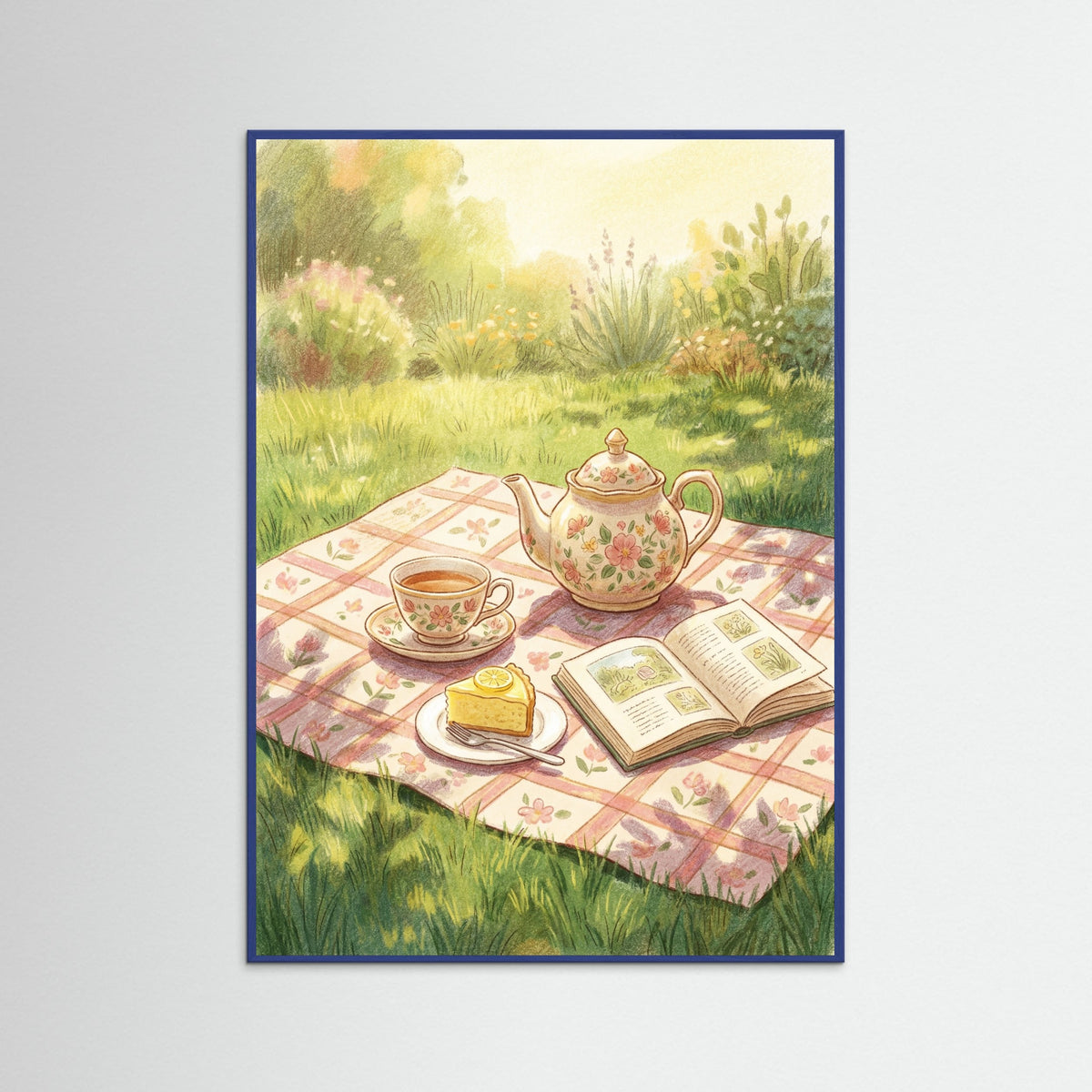 Blue Wood Sunny Breakfast Picnic