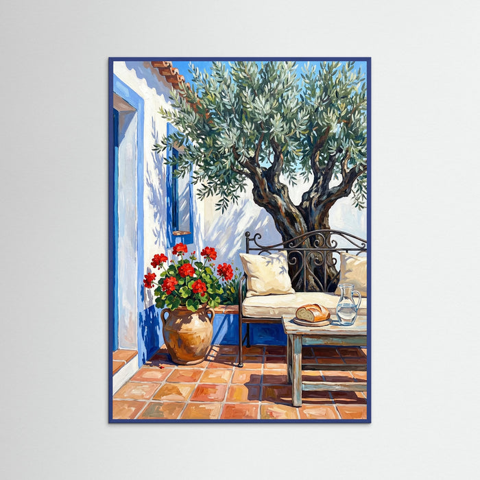 Blue Wood Sunny Lemon Patio