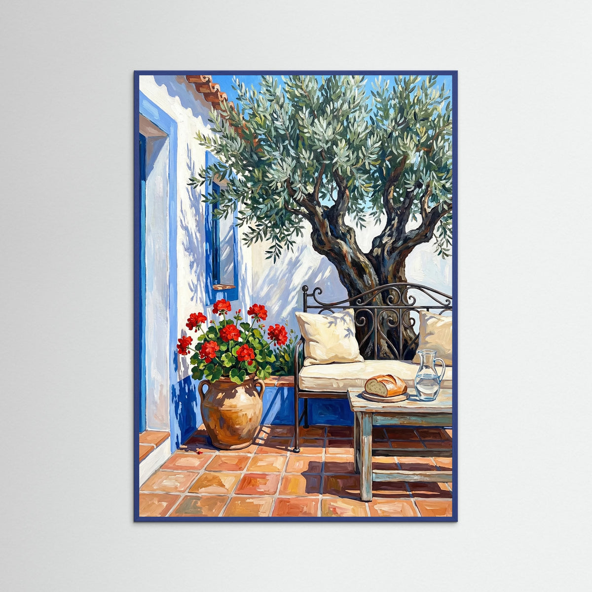 Blue Wood Sunny Lemon Patio