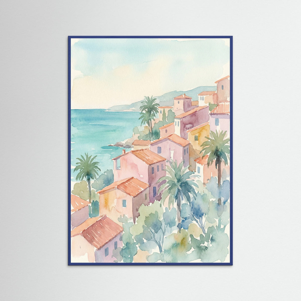 Blue Wood Sunny Village View