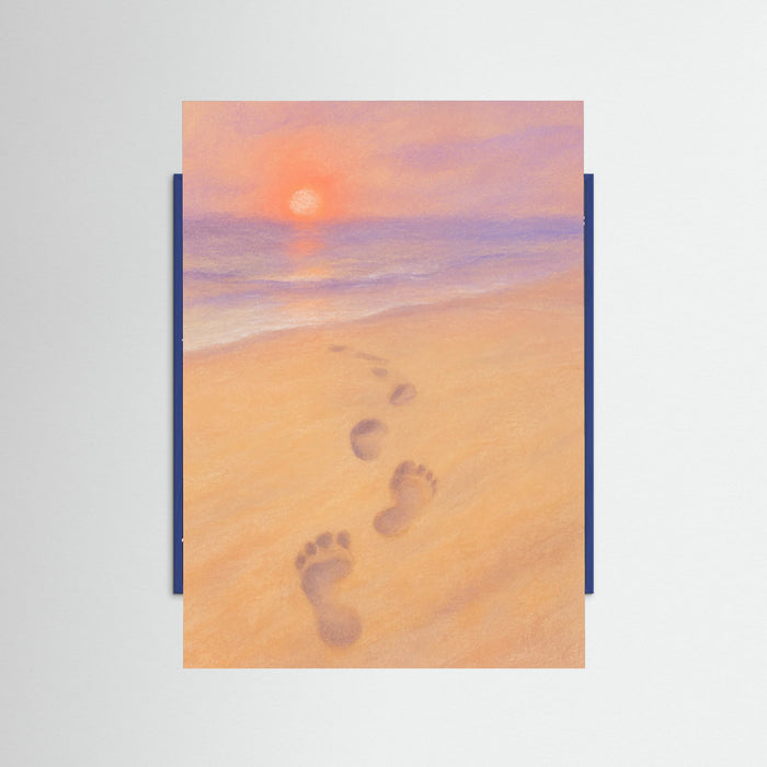 Blue Wood Sunset Promenade