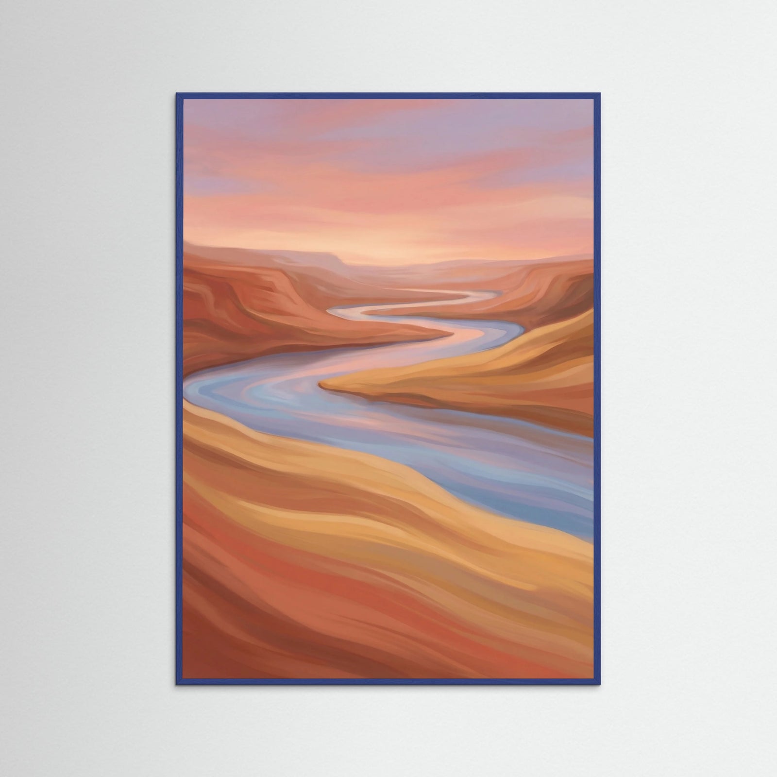 Blue Wood Sunset Slopes