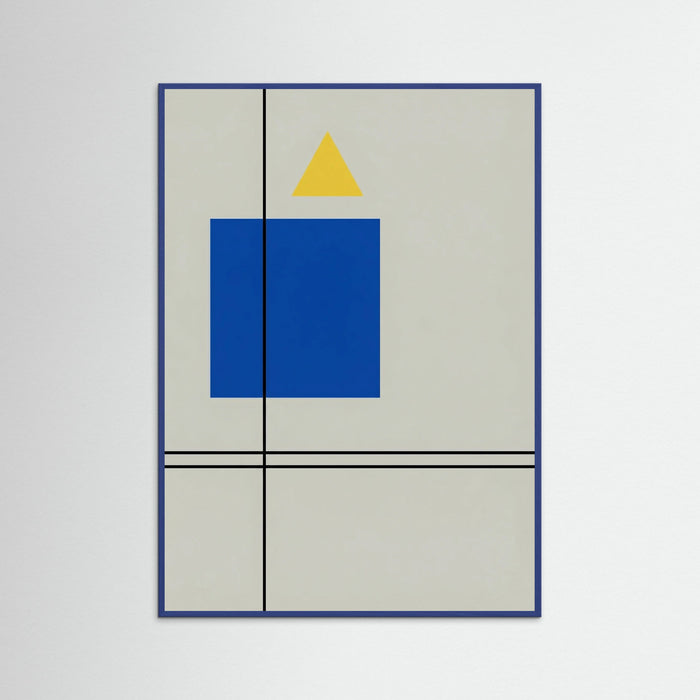 Blue Wood Suprematist Balance