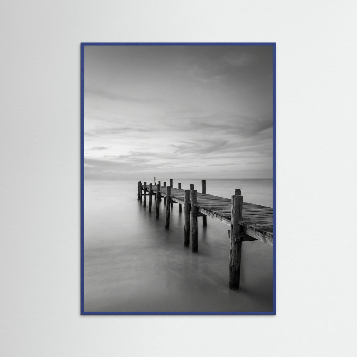 Blue Wood Surfboard Serenity
