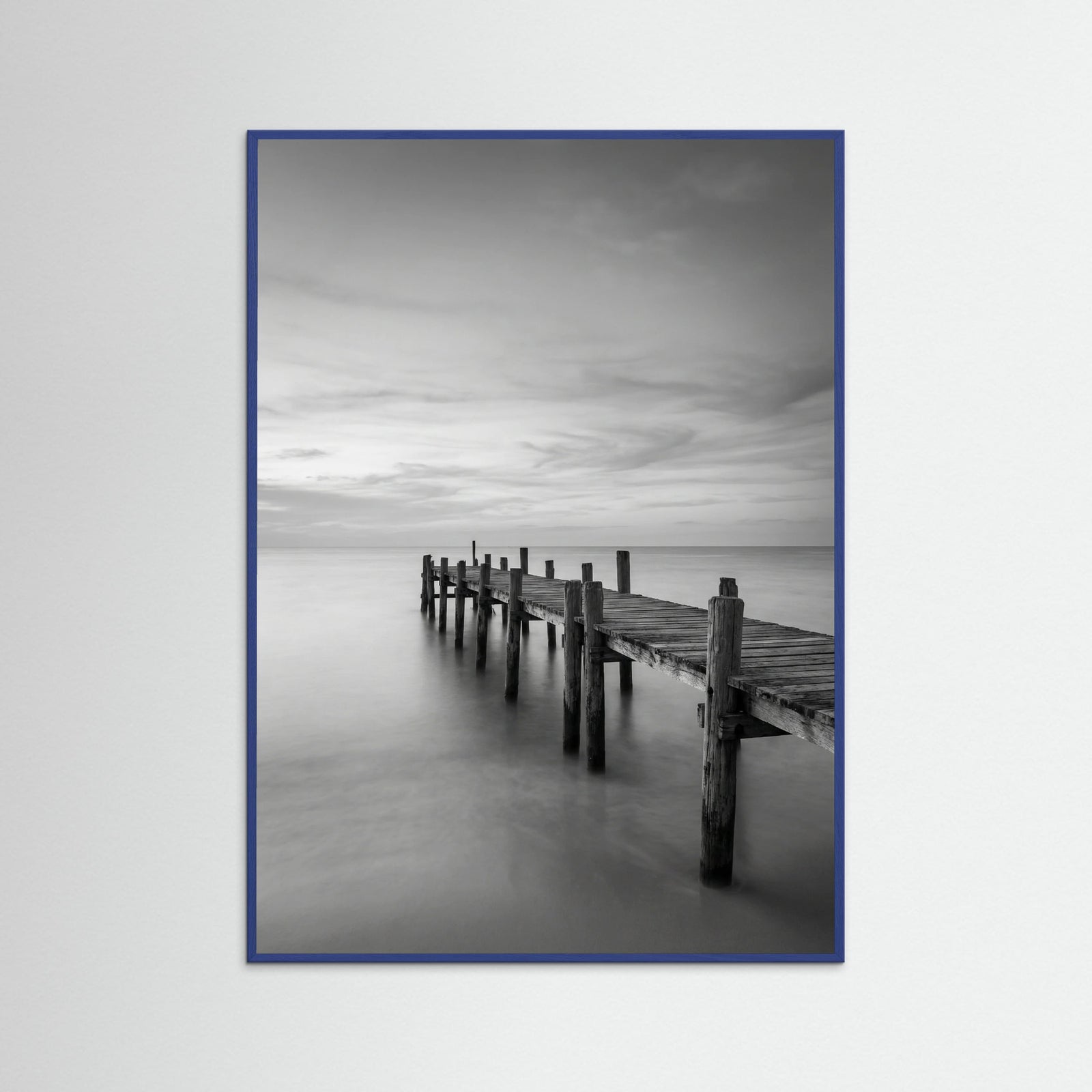 Blue Wood Surfboard Serenity