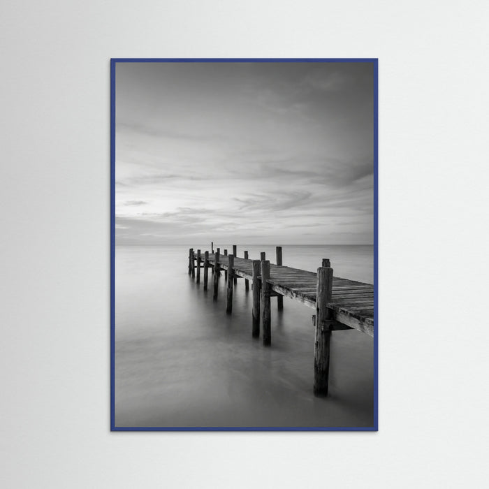 Blue Wood Surfboard Serenity