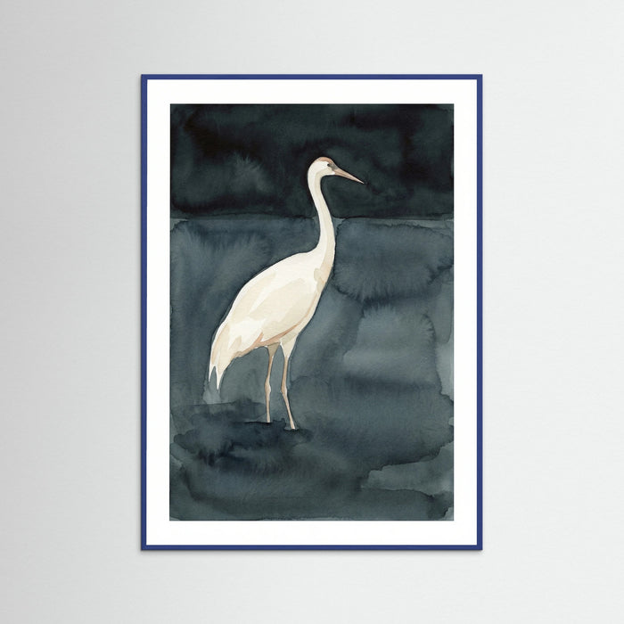 Blue Wood Swan Embrace