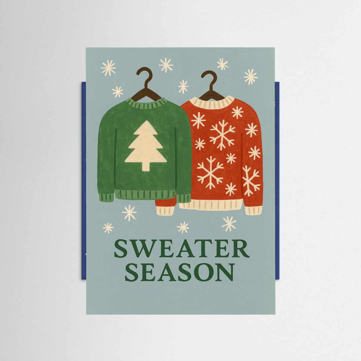 Blue Wood Sweater season