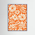 Blue Wood Tangerine Bloom