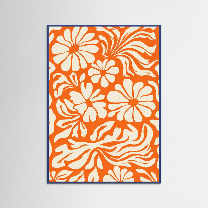 Blue Wood Tangerine Bloom