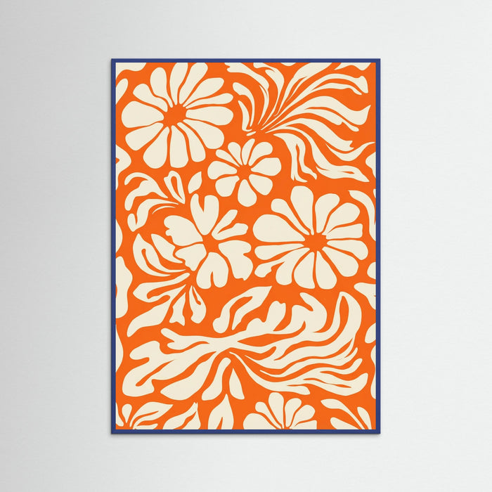 Blue Wood Tangerine Bloom
