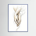 Blue Wood Tender Embrace