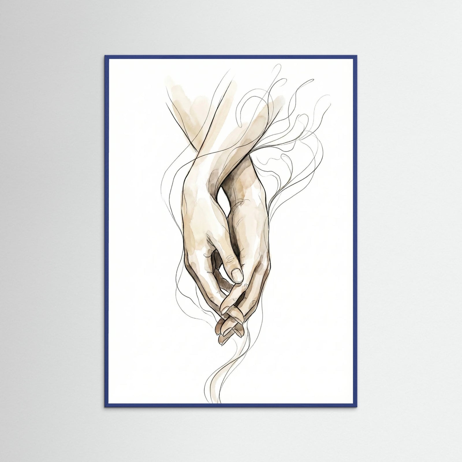 Blue Wood Tender Embrace