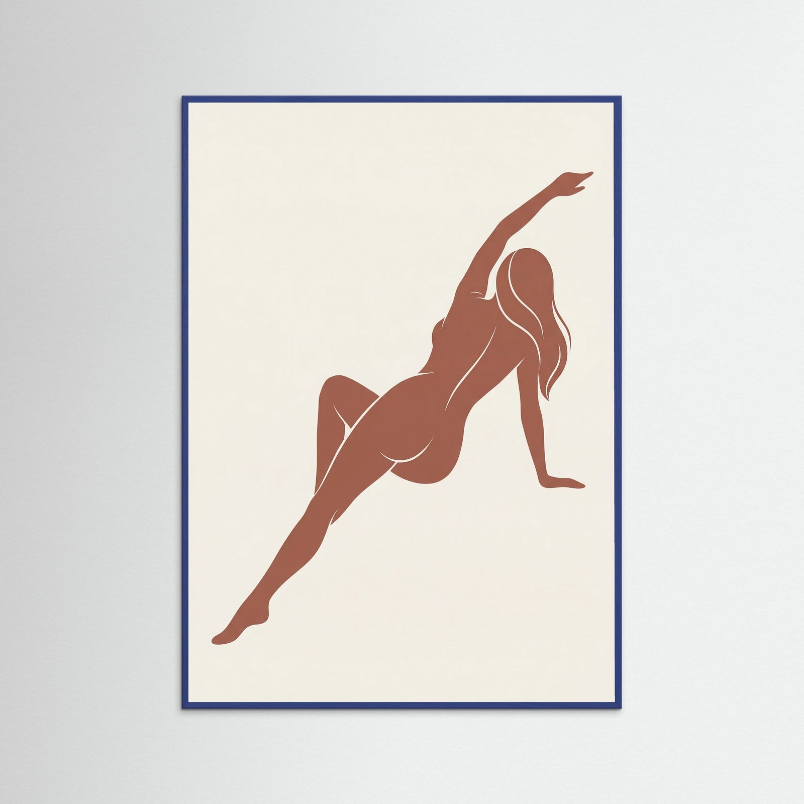 Blue Wood Terra Cotta Embrace