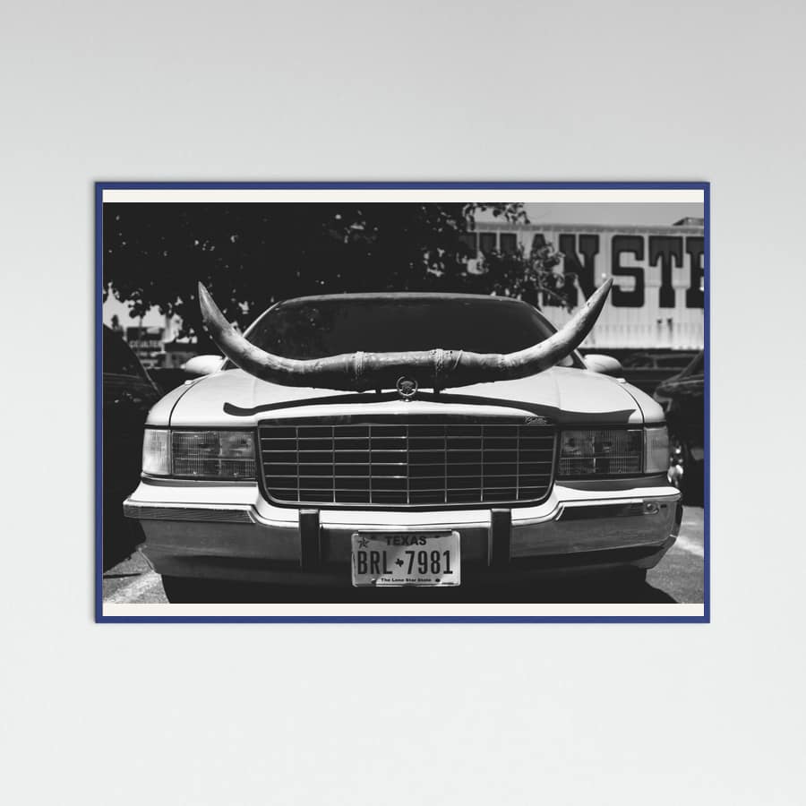 Blue Wood Texas Ride Poster