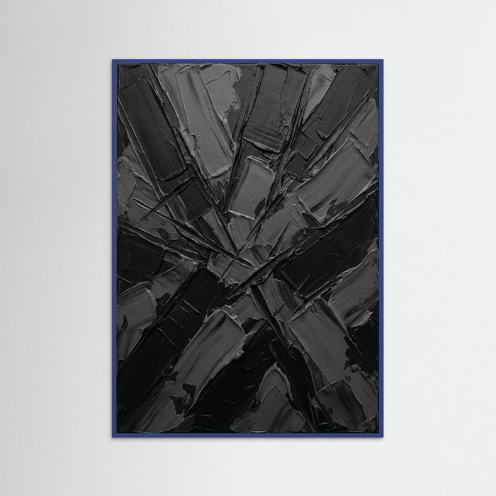 Blue Wood Textured Abyss