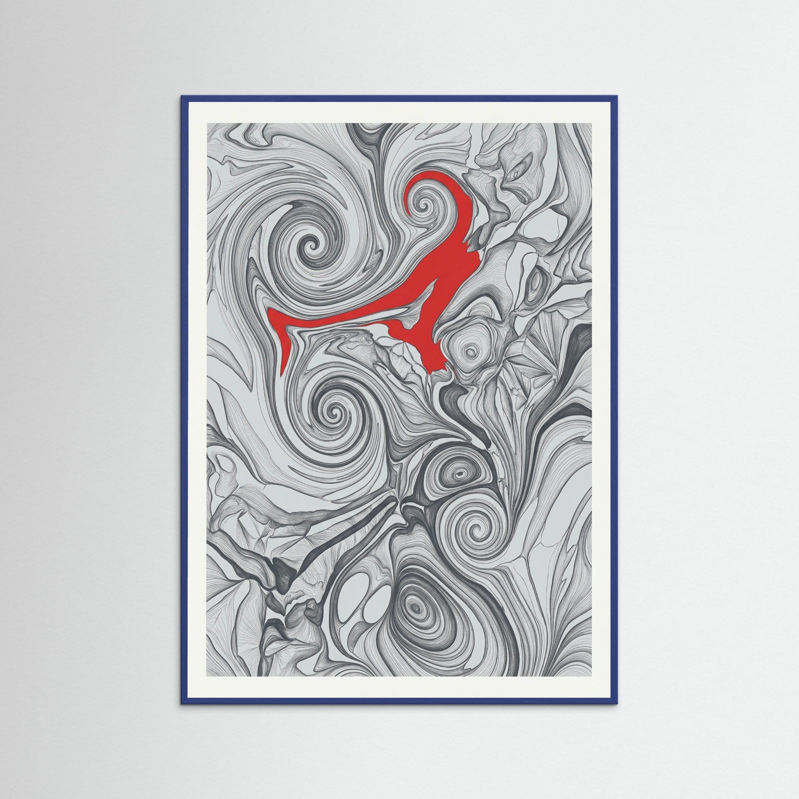 Blue Wood Textured Echoes