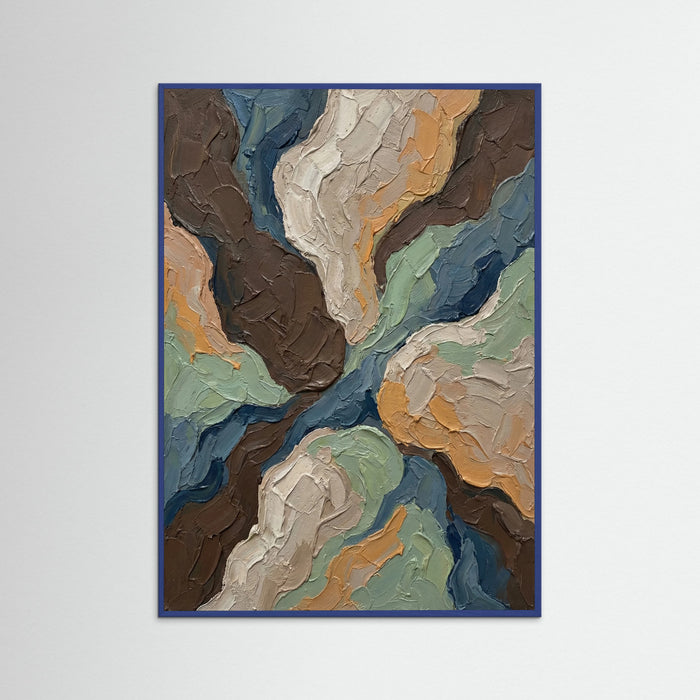 Blue Wood Textured Hues