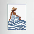 The Girl In the Striped Dress Poster – plakat og kunsttryk