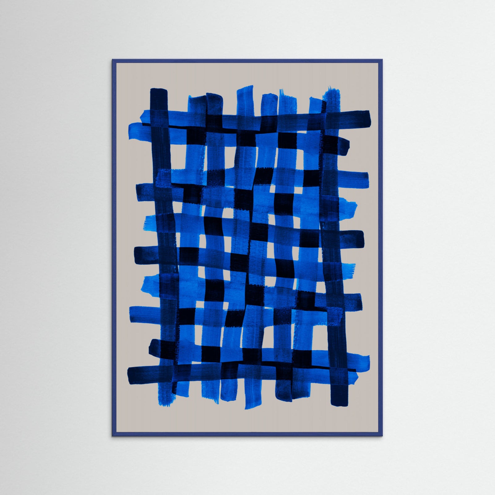 Blue Wood The Grid 5 Poster