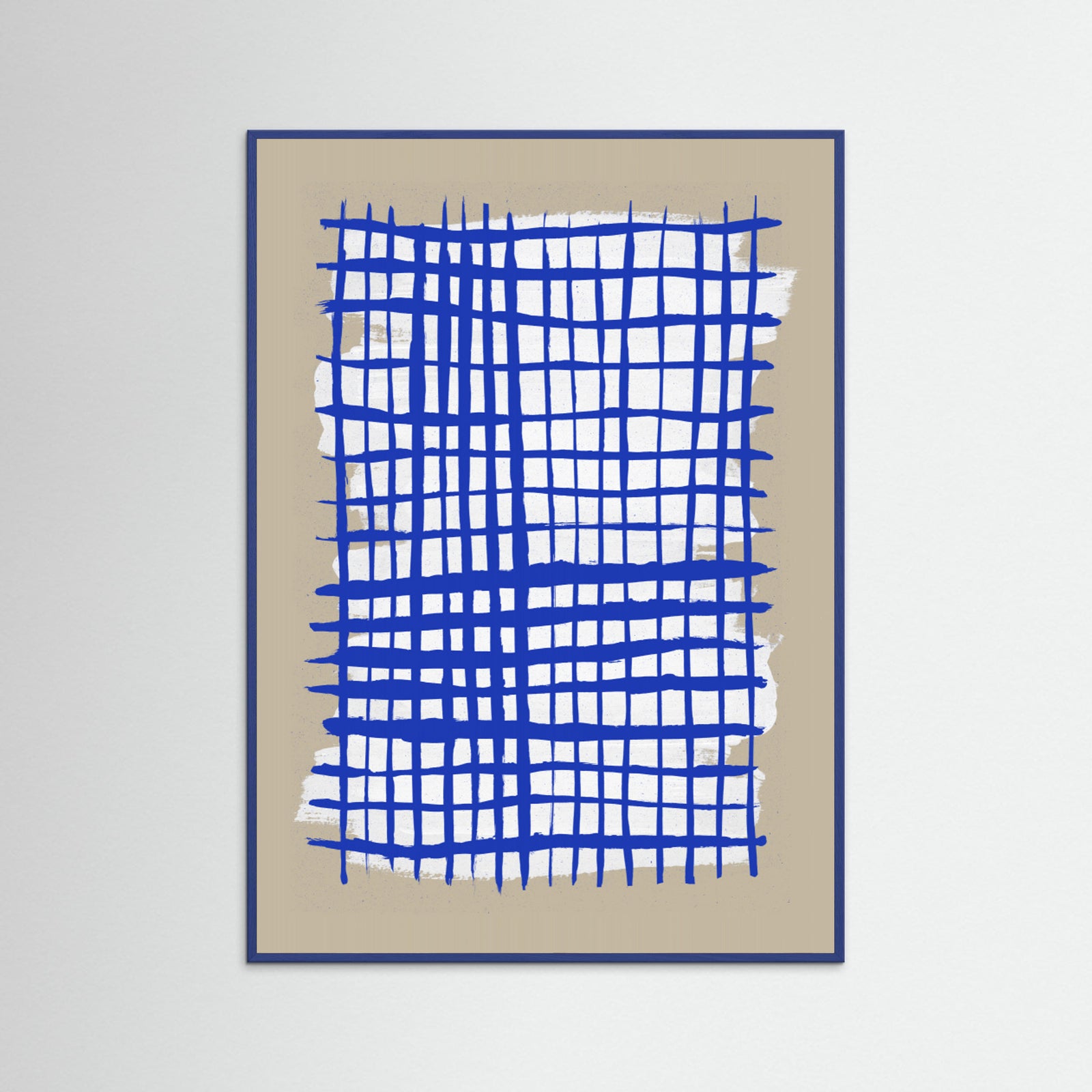 Blue Wood The Grid 8 Poster