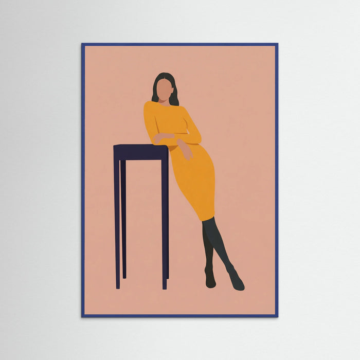 Blue Wood The Stool