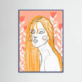 The Tulip Girl (Peach) -juliste – juliste ja taidepainatus
