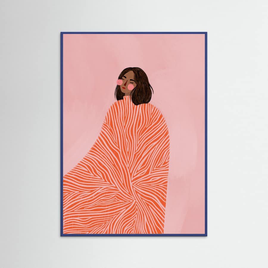 The Woman With the Swirls Poster – poster and art print