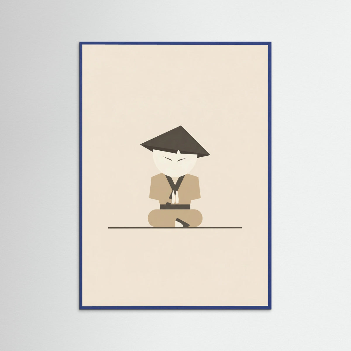 Blue Wood Three Stylized Figures