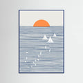 Three White Sails Poster – poster and art print