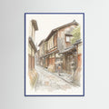 Blue Wood Tokyo Streetscape
