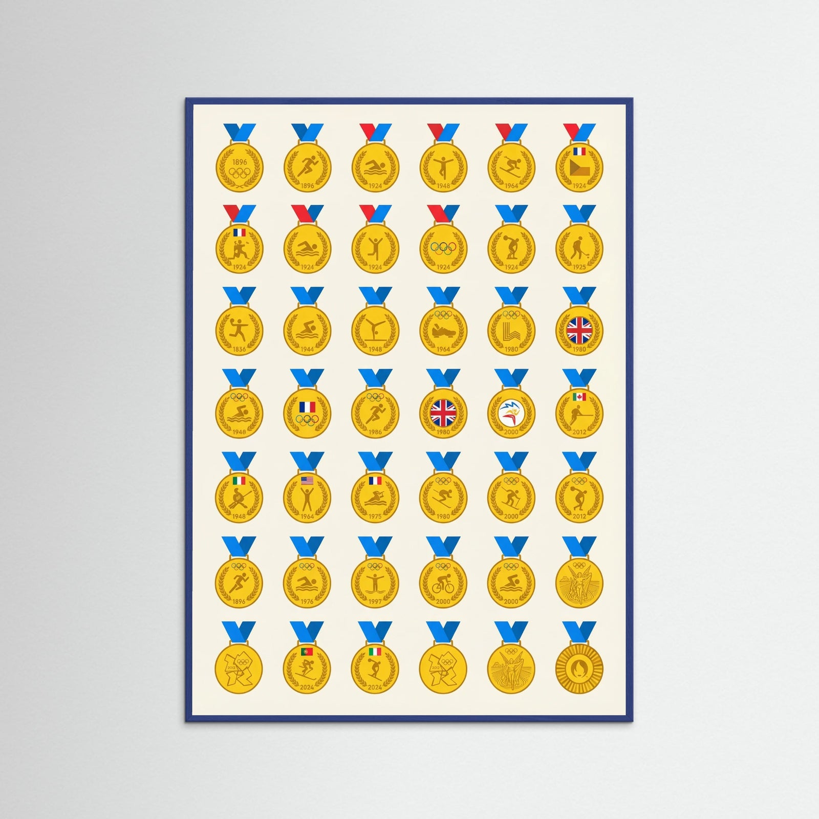 Blue Wood Tour de France Jerseys