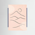 Blue Wood Tranquil Outline