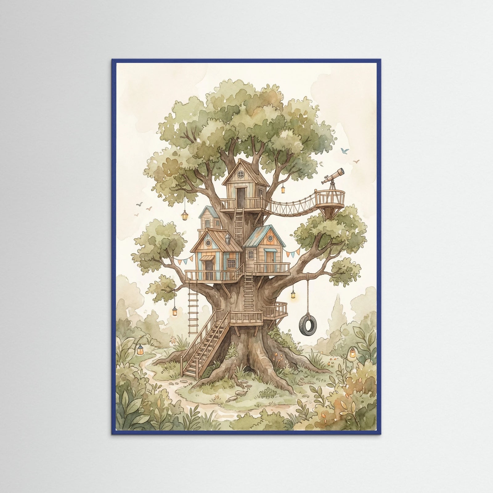 Blue Wood Treehouse Neighborhood