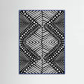 Blue Wood Tribal Poster