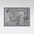 Blue Wood Tribal Tapestry Poster