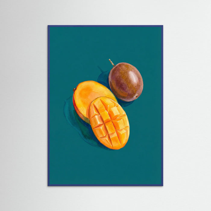 Blue Wood Tropical Papaya Blues