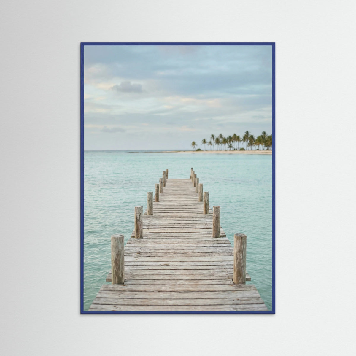 Blue Wood Tropical Pathway