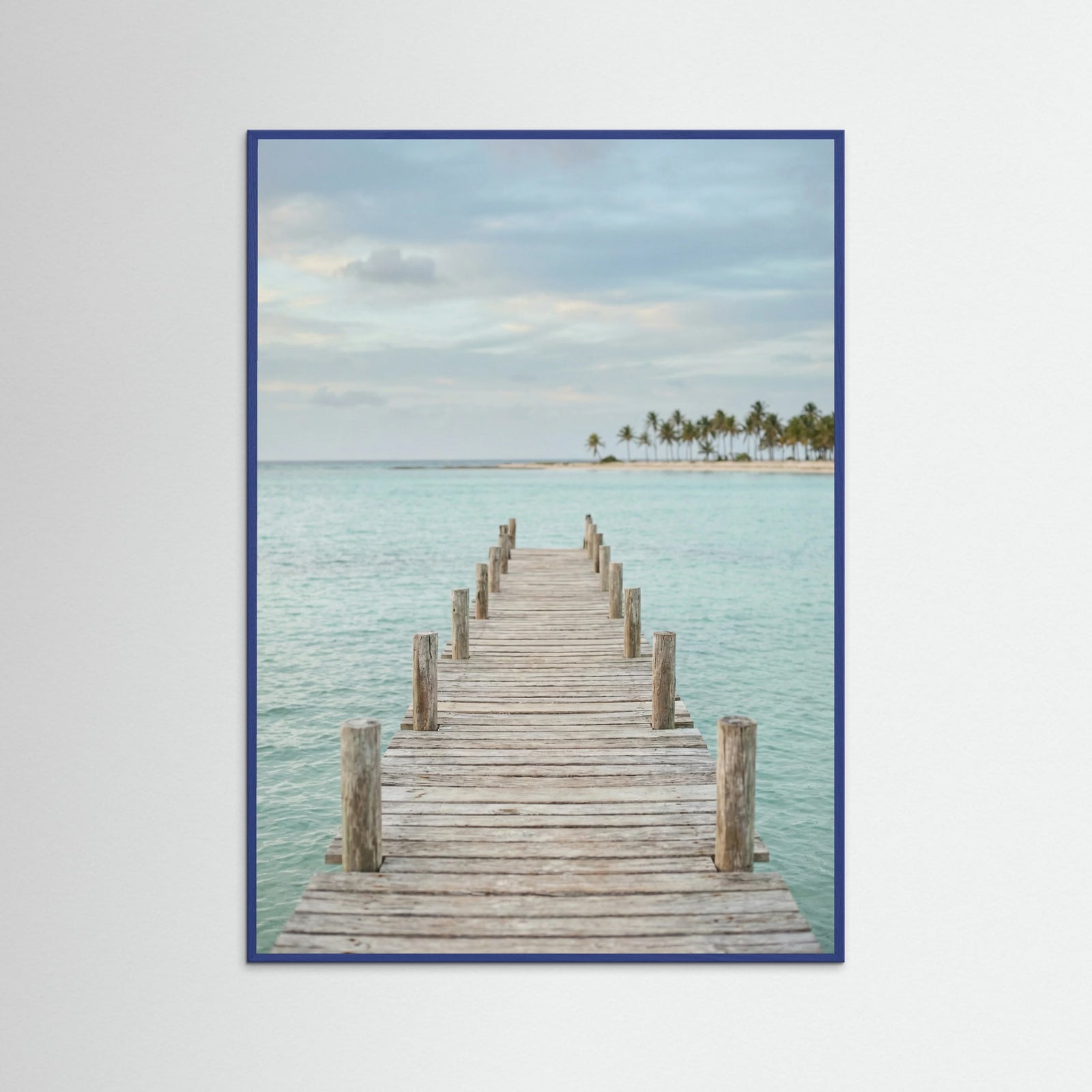 Blue Wood Tropical Pathway