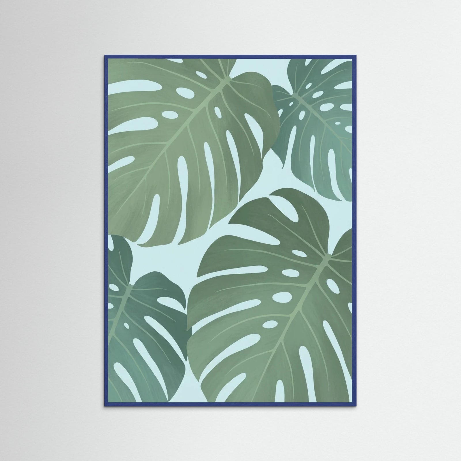 Blue Wood Tropical Whispers