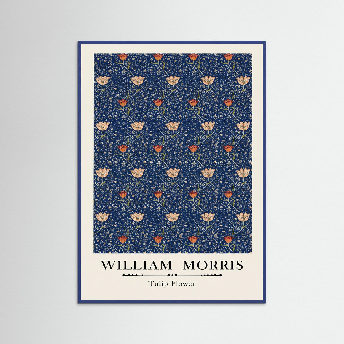 Blue Wood Tulip Tapestry Revival