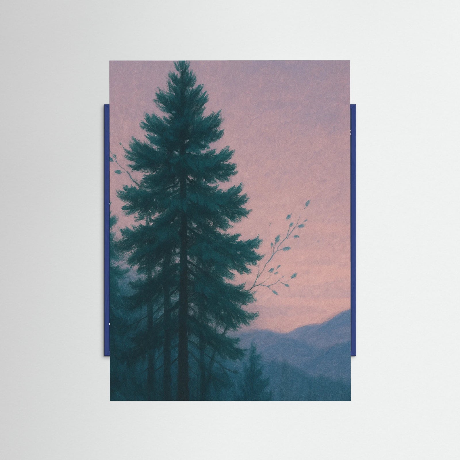 Blue Wood Twilight Pines