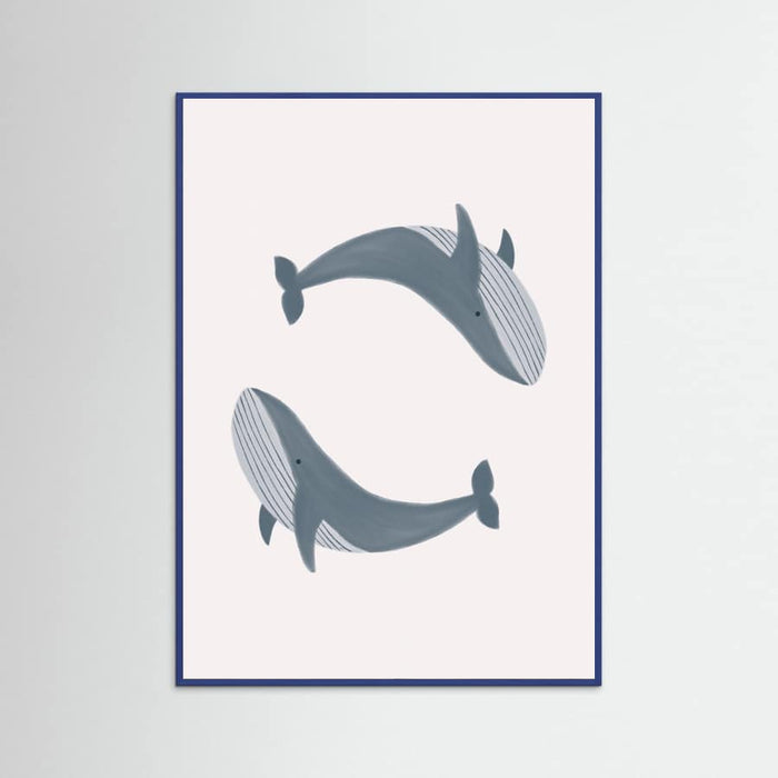 Two Whales Poster – Poster und Kunstdruck
