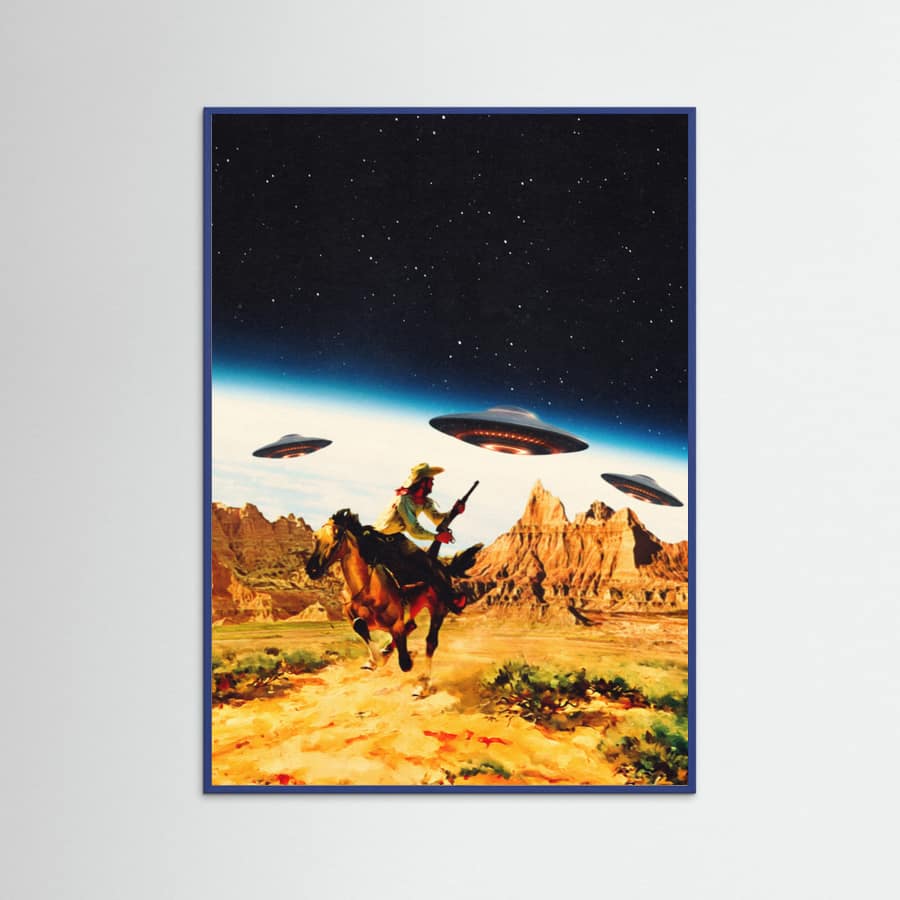 Póster UFO Space Chase – póster e impresión artística